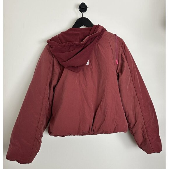 FREE PEOPLE Movement In a Pillow Packable Puffer Pullover in Sour Cherry XS NWT - Picture 9 of 13